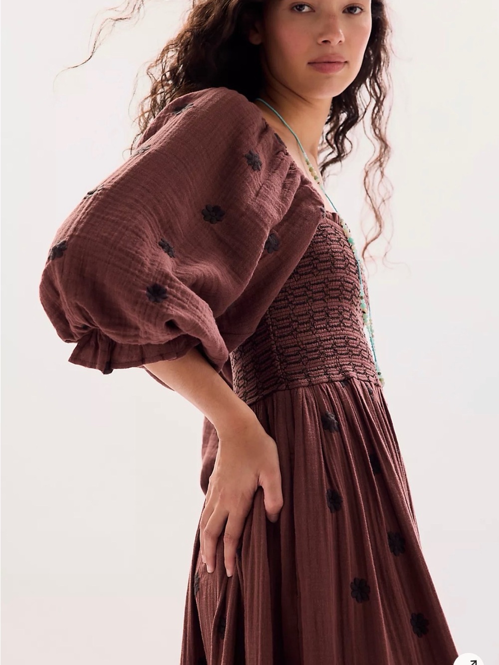 Free People Dahlia Embroidered Maxi Dress - Picture 2 of 3